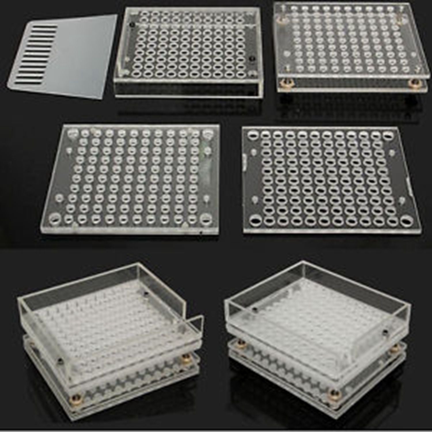 100 Holes Capsule Filler Size 000# 00# 0# 1# 2# 3# 4# 5# Manual Capsul Filling Plate